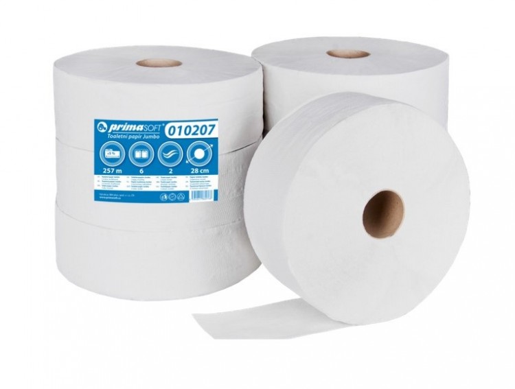 TP JUMBO 280mm 2vr - Papírová hygiena Toaletní papír do zásobníků 2 vrstvý